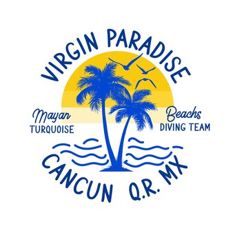 Logo wektor dziewiczego raju