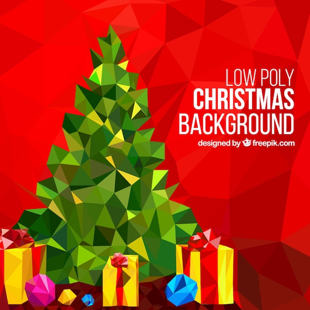 Low poly christmas tle