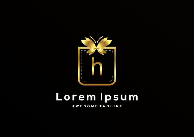 Luksusowa kolekcja logo litery H