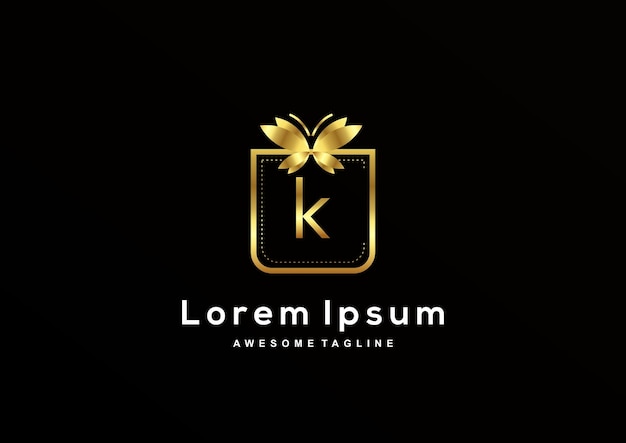 Luksusowa kolekcja logo litery K