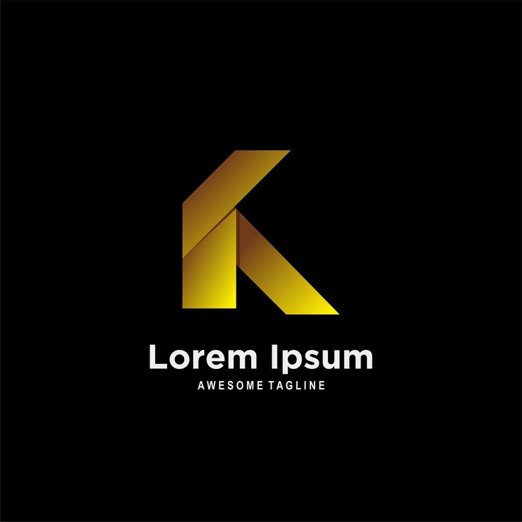 Bezpłatny plik Wektor luksusowy projekt gradientu litery logo