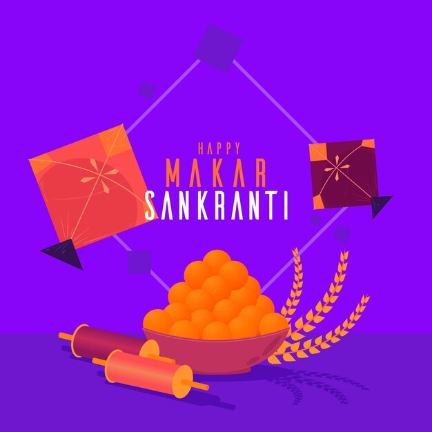 Makar sankranti ilustracja