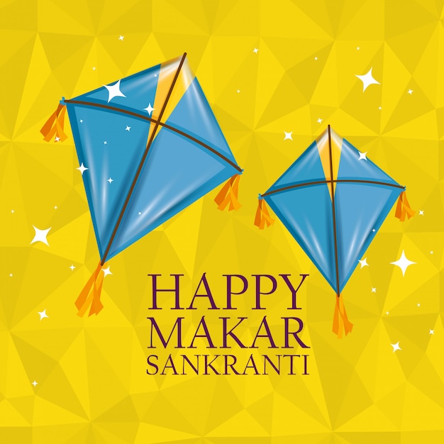 Makar Sankranti Pozdrowienia Z Latawcami