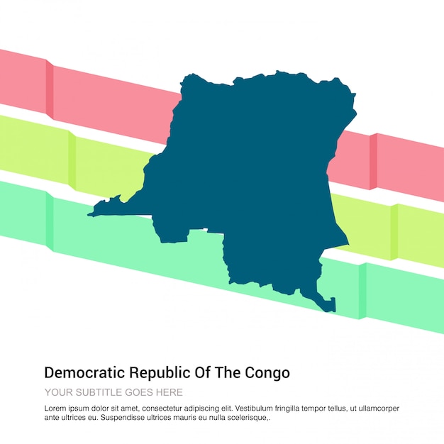 Bezpłatny wektor mapa kongo