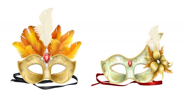 Mardi Gras karnawałowa maska na twarz