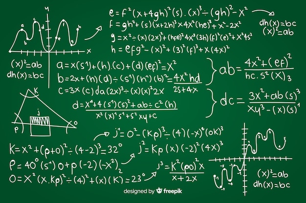 Matematyki Chalkboard Tło