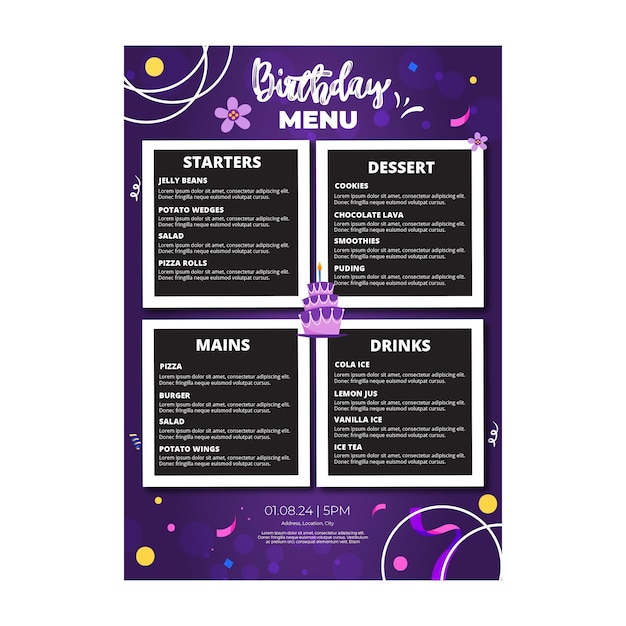 Menu urodzinowe dla dzieci