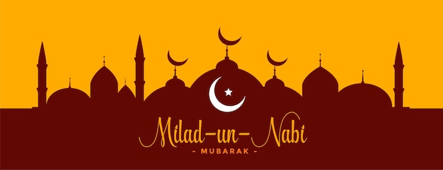 Milad Un Nabi Islamski Festiwal Barawafat Banner