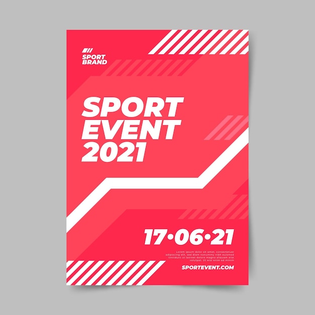 Minimalistyczny Design Plakat Imprezy Sportowe Szablon