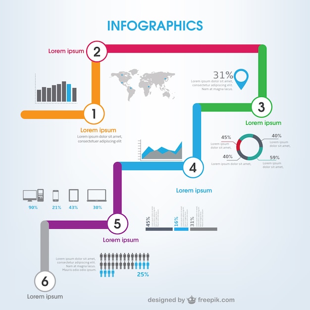 Minimalistyczny Infografika Szablon