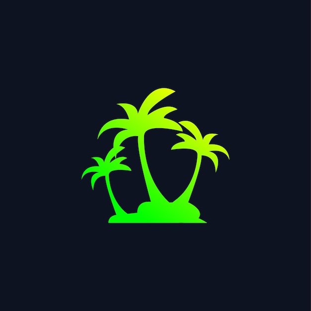 Bezpłatny wektor minimalistyczny styl gradientu logo liścia