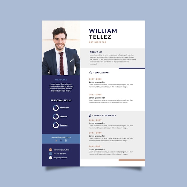 Minimalistyczny wzór cv