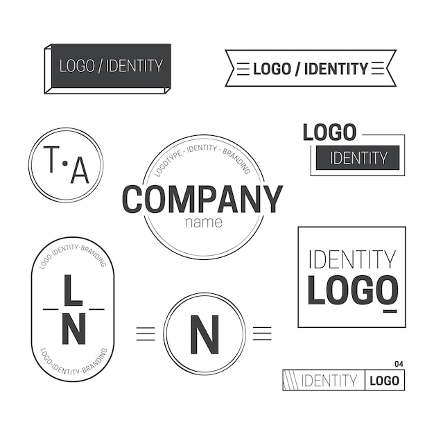 Minimalny Element Logo W Dwóch Kolorach