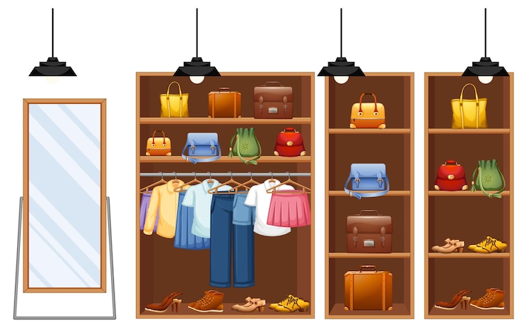 Bezpłatny plik Wektor moda sklep tło