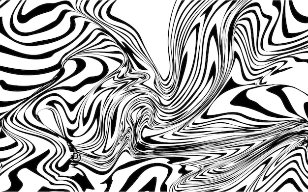 Modne abstrakcyjne faliste tła Bezszwowe wzory w paski Ukośnepionowezdeformowane linie i zmarszczki Efekty optyczne geometrii Modny nadruk na tekstyliach i tkaninach