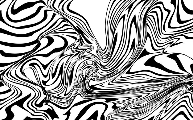 Modne abstrakcyjne faliste tła Bezszwowe wzory w paski Ukośnepionowezdeformowane linie i zmarszczki Efekty optyczne geometrii Modny nadruk na tekstyliach i tkaninach