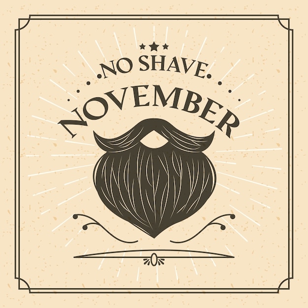 Movember Koncepcja Z Rocznika