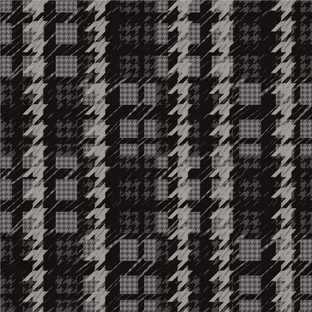 Bezpłatny wektor mroczny houndstooth wzór