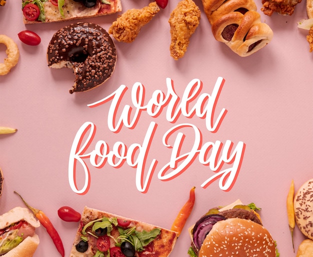 Napis na światowym dniu żywności