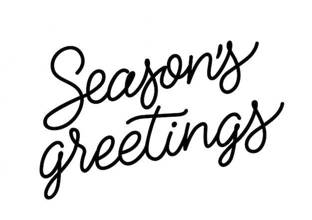 Napis Seasons Greetings