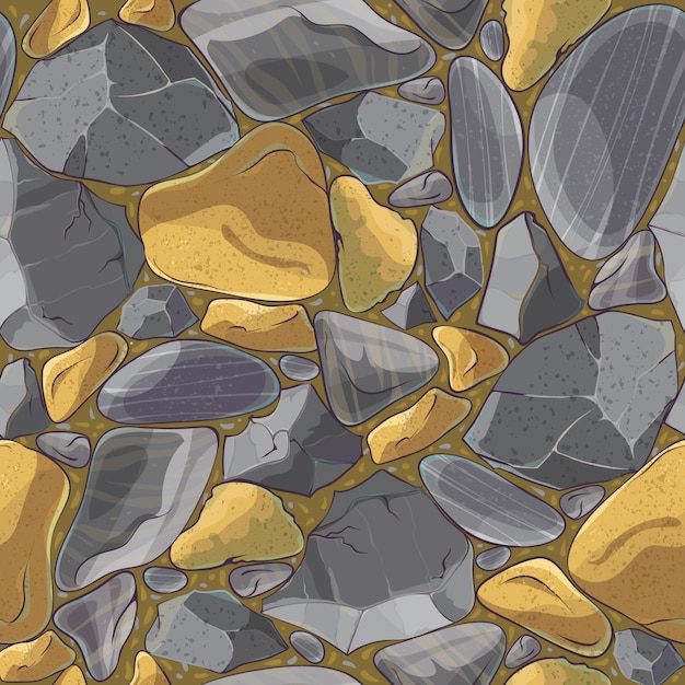 Bezpłatny wektor naturalne minerały bezszwowe mozaiki