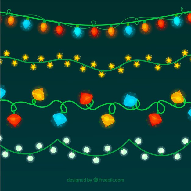 Nicei retro christmas światła