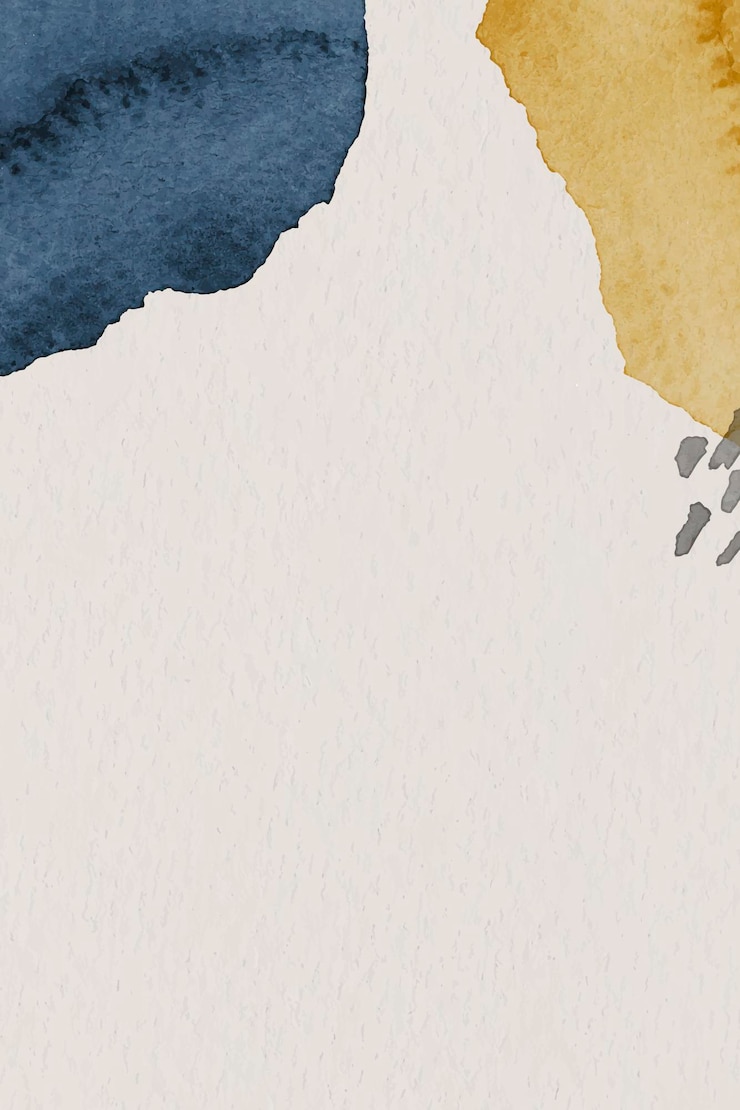Bezpłatny plik Wektor niebieski i żółty szablon tła z akwarelą watercolor