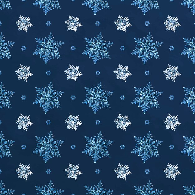 Niebieski śnieżynka Boże Narodzenie wzór