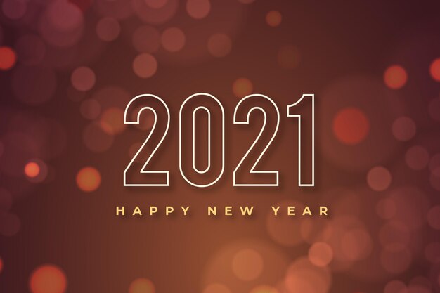 Niewyraźne tło nowego roku 2021