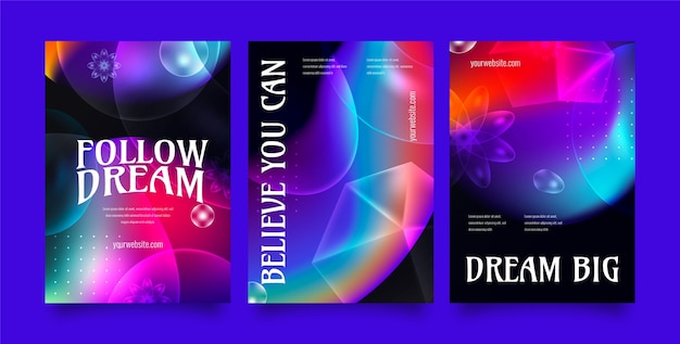 Niewyraźny gradient kwadratowy baner