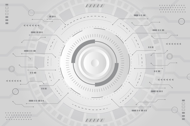 Bezpłatny wektor nowoczesne białe tło technologii