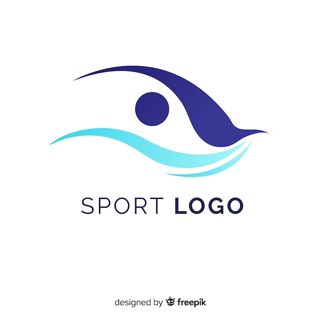 Nowoczesny sport logo szablon z streszczenie