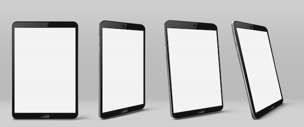 Nowoczesny tablet z pustym ekranem