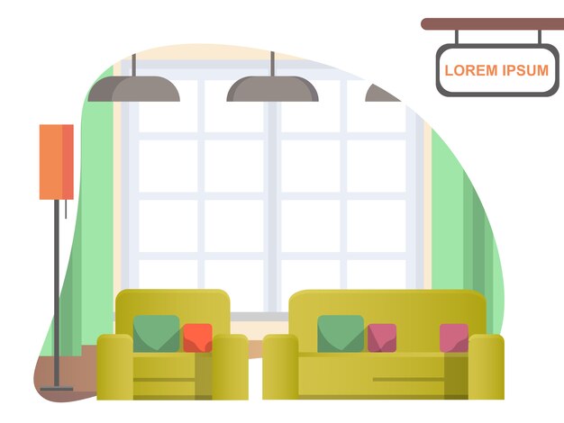 Obraz Salon w domu. Cozy Home Interior