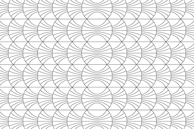 Bezpłatny wektor okrągłe linie geometryczne tło