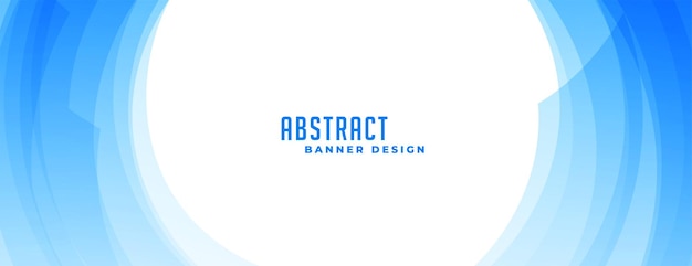 Bezpłatny wektor okrągły niebieski abstrakcyjny falisty projekt banera