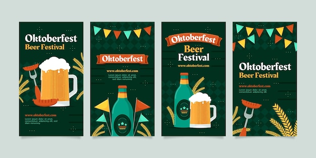 Oktoberfest Płaski Pakiet Marketingowy I Zestaw Opowiadań