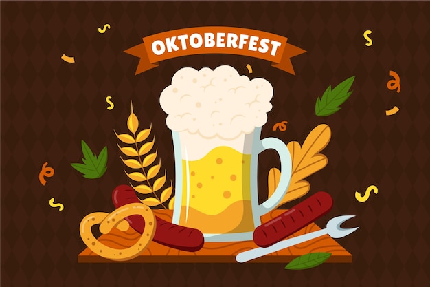 Oktoberfest w tle