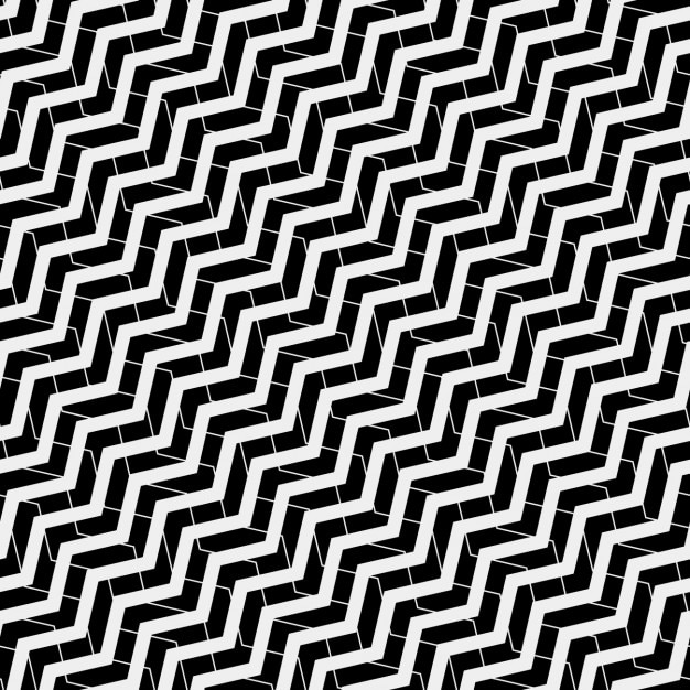 Bezpłatny wektor op-art wzór z zig zag linii