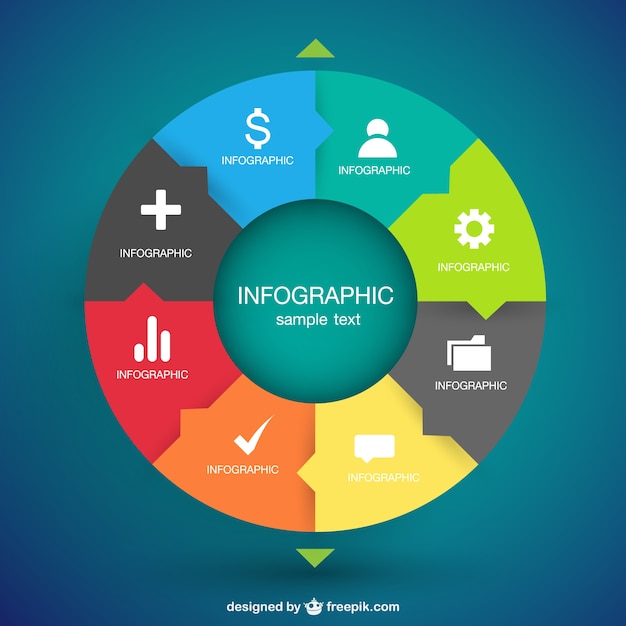 Opcje Projektu Infographic Wektor