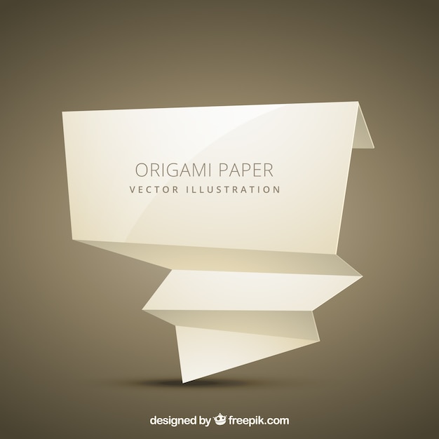 Bezpłatny wektor origami papieru