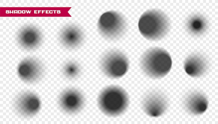 Bezpłatny plik Wektor owalny kształt realistyczny efekt cienia duży zestaw