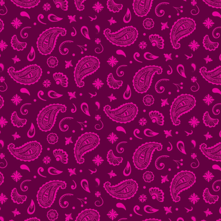 Bezpłatny plik Wektor ozdobna bandana we wzór paisley