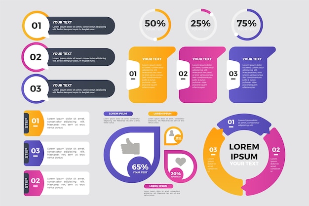 Paczka Elementów Infographic