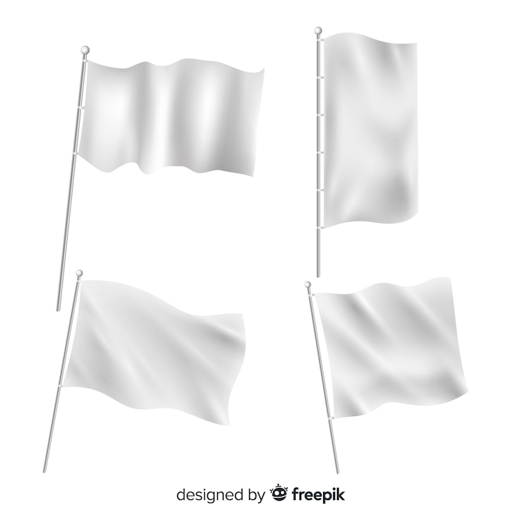 Bezpłatny plik Wektor paczka flag tekstylnych