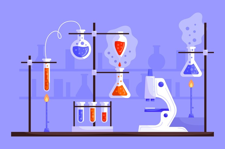 Bezpłatny plik Wektor pakiet elementów do laboratorium naukowego