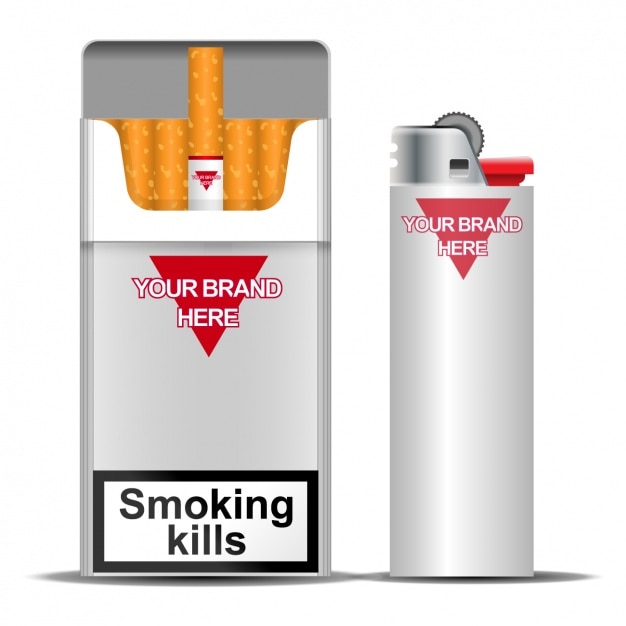 Bezpłatny wektor pakiet tytoniowe