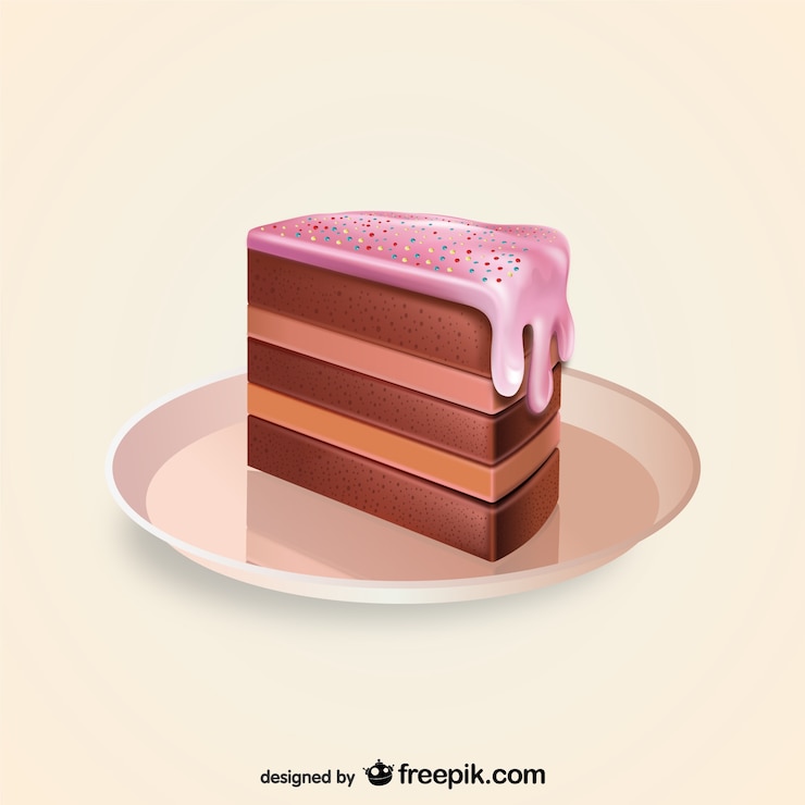 Bezpłatny plik Wektor piece of cake ilustracji