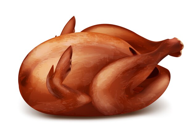 Pieczony indyk lub grillowany kurczak z chrupiącą skórką