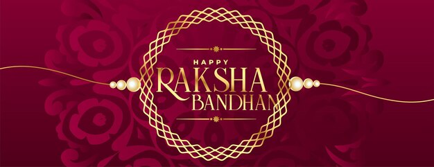 Piękne Tło Festiwalu Raksha Bandhan Z Rakhi Design